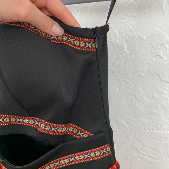 SOLD Sans Souci Tribal cut out Strapless maxi dress - Picture 8 of 9